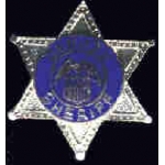 GENERIC DEPUTY SHERIFF 1 INCH BADGE PIN